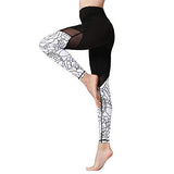 Printed Long Women Yoga Leggings High Waist Tummy Control Over The Heel - MeLegs