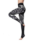 Printed Long Women Yoga Leggings High Waist Tummy Control Over The Heel - MeLegs