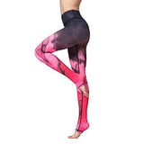 Printed Long Women Yoga Leggings High Waist Tummy Control Over The Heel - MeLegs