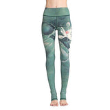 Printed Long Women Yoga Leggings High Waist Tummy Control Over The Heel - MeLegs