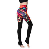 Printed Long Women Yoga Leggings High Waist Tummy Control Over The Heel - MeLegs