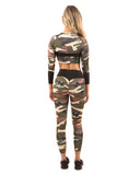 Virginia Camouflage Sports Top - Brown/Green - MeLegs